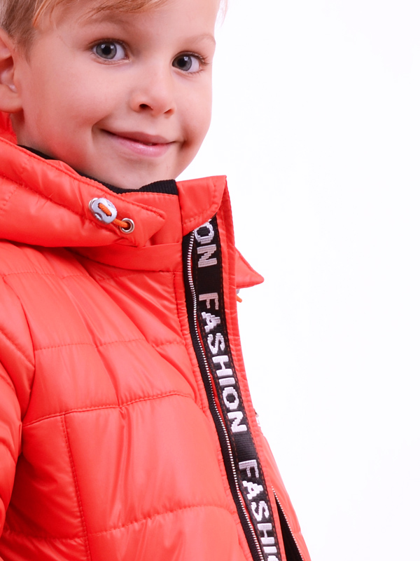 Зимняя удлиненная куртка LUXIK оранж k33