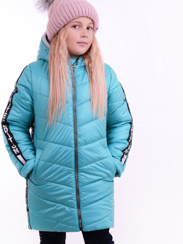 Winter jacket LUXIK turquoise k41