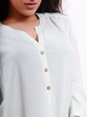 Блуза с принтом  мимоза  B78